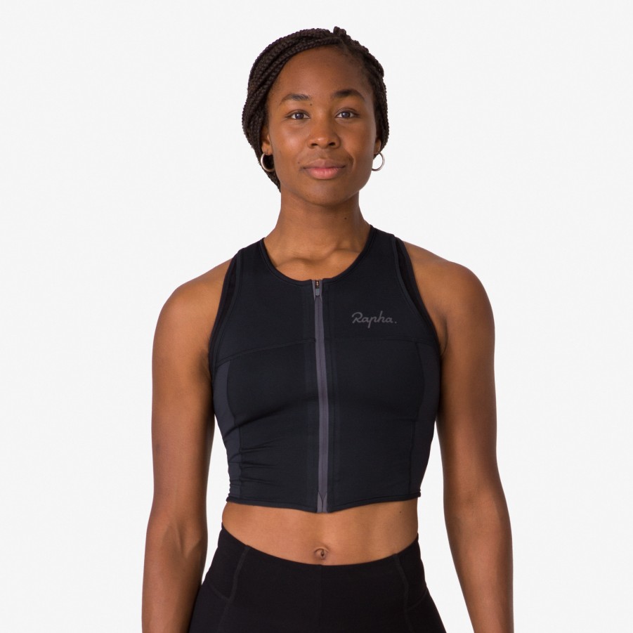 Rapha Women'S Cropped Zip Tank | Jerseys