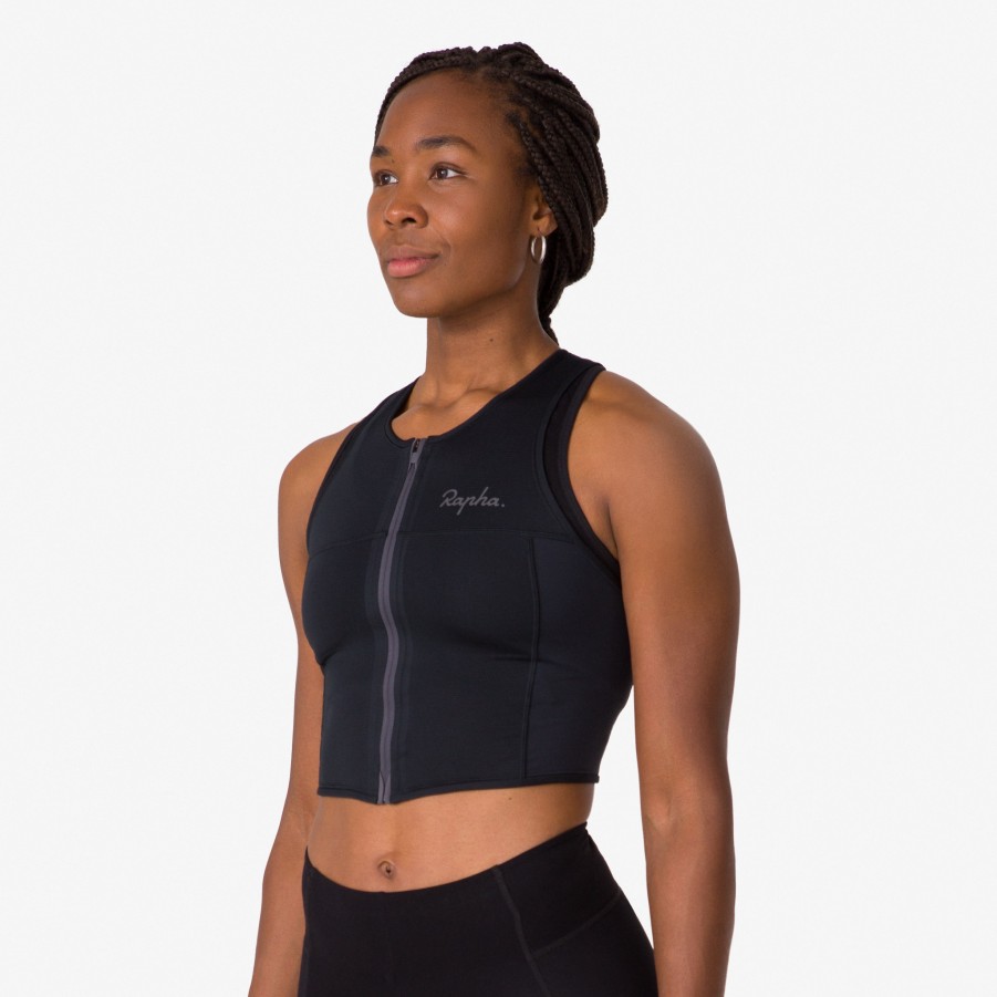 Rapha Women'S Cropped Zip Tank | Jerseys