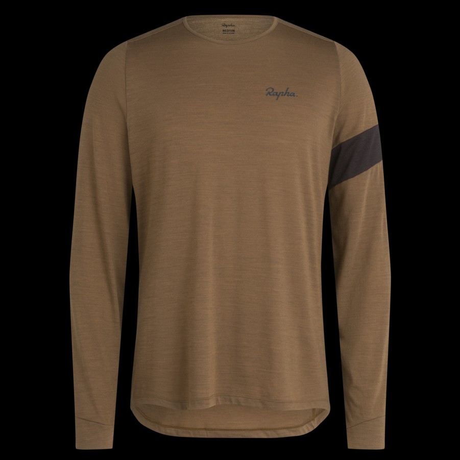 Rapha Men'S Trail Merino Long Sleeve T-Shirt | Jerseys, Jackets & Tops