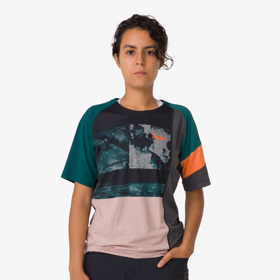 Rapha Women'S Printed Trail Technical T-Shirt | Jerseys, Jackets & Tops